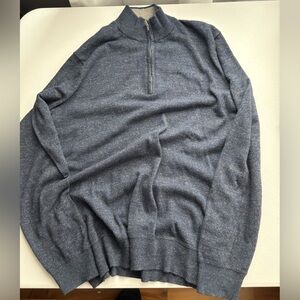 Faherty Gray and Blue Sweater